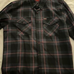 Dixxon Flannel Co Black and Red Plaid Men's Flannels